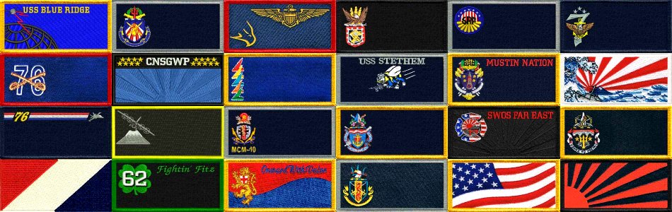 USN coverall nametags
