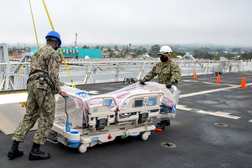 USNS Mercy Sailors Transport Hospital Beds (49830812626)