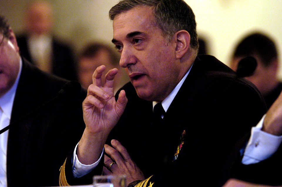 US Navy 050309-N-7676W-077 Chief of Naval Research, Rear Adm. Jay M. Cohen, presents testimony on the Department of Defense Science and Technology Budget and Strategy