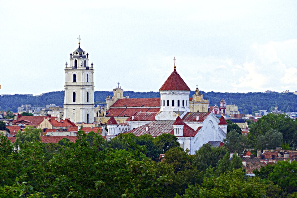 Downtown vilnius lithuania