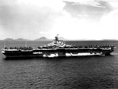 USS Antietam (CV-36) off Truk atoll in June 1947