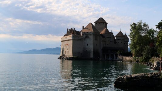 Chateau de chillon montreux suisse photo