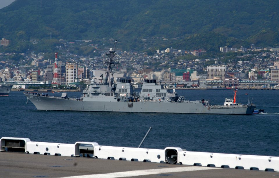 US Navy 050517-N-2385R-071 The guided missile destroyer USS John Paul Jones (DDG 53) arrives in Sasebo, Japan for a routine port visit