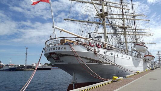Gdynia the waterfront the baltic sea