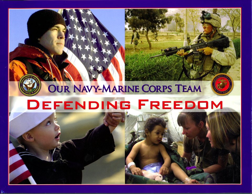 US Navy 050526-N-0000X-001 Cover photo of the new coffee table photo book Defending Freedom