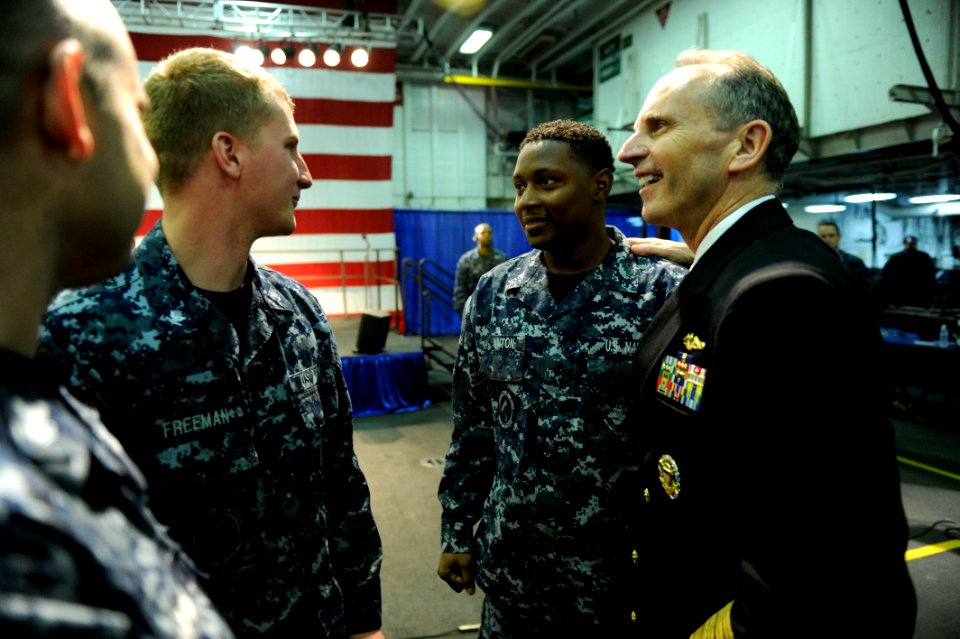 USS Bataan all-hands call 120305-N-WL435-519