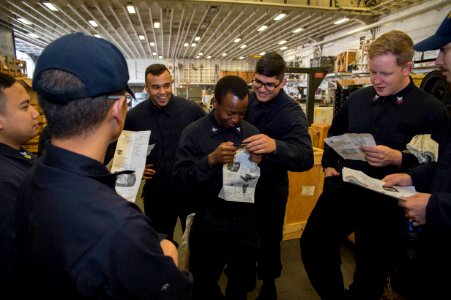 USS Bonhomme Richard (LHD 6) CBR Drill 161130-N-XK809-033