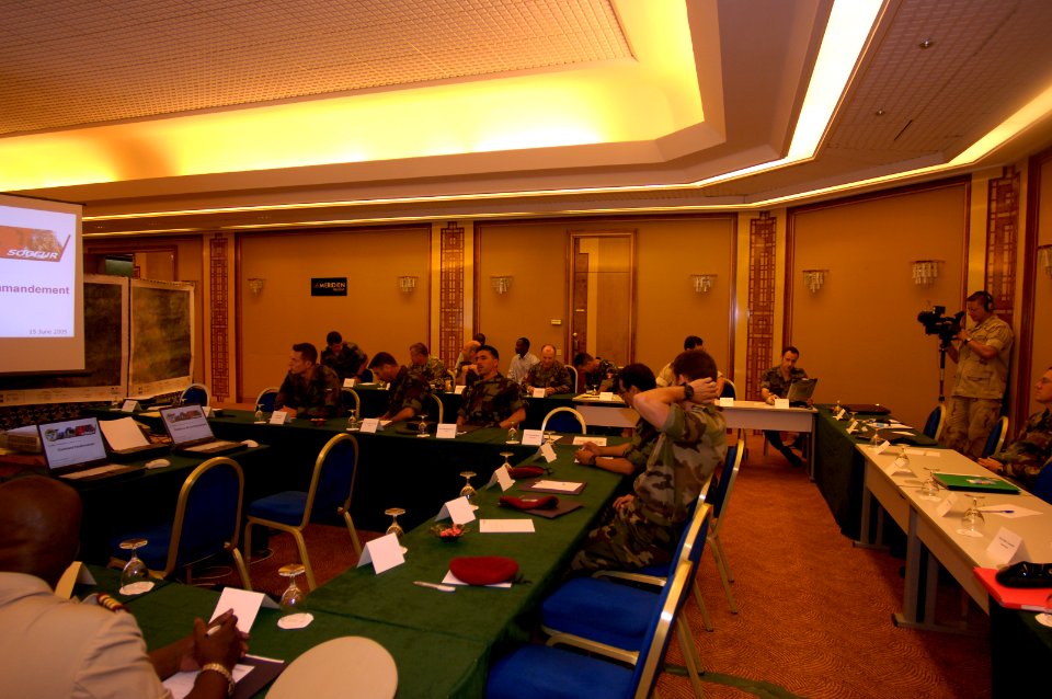 US Navy 050615-N-4614W-001 Advisers from more than fifteen European and African countries come together during the Command Post Exercise, one of the final phases of Exercise Flintlock '05