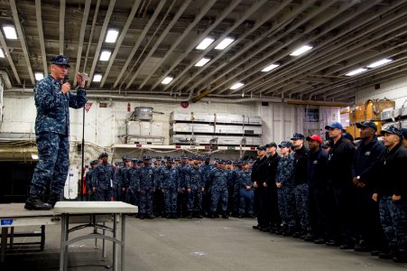 USS Bonhomme Richard (LHD 6) Frocking Ceremony 161202-N-AY934-206