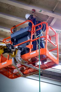 USS Bonhomme Richard (LHD 6) Hangar Bay Maintenance 161117-N-TH560-063