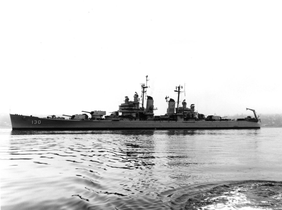 USS Bremerton (CA-130) on 4 November 1957