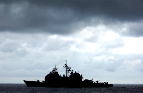 US Navy 050810-F-4883S-031 The U.S. Navy guided missile cruiser USS Thomas S. Gates (CG 51) is one of the several vessels participating in PANAMAX 2005