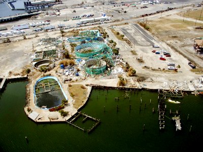 US Navy 050909-N-0000X-001 Hurricane Katrina storm damage to Gulfport, Miss., acquarium photo