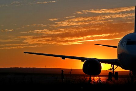 Sunrise sky wing photo