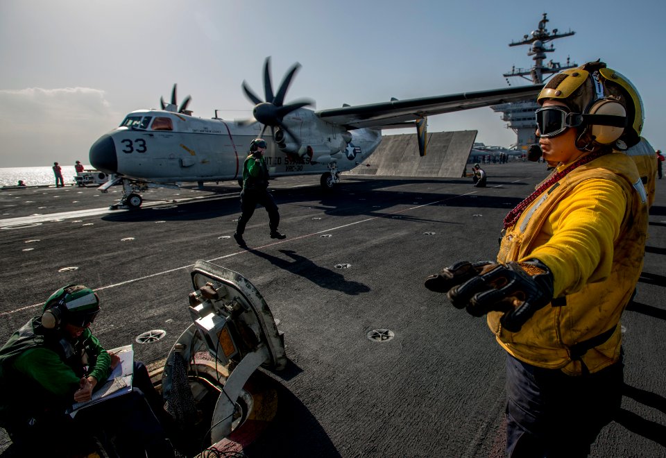 USS Carl Vinson flight operations 150303-N-TP834-978