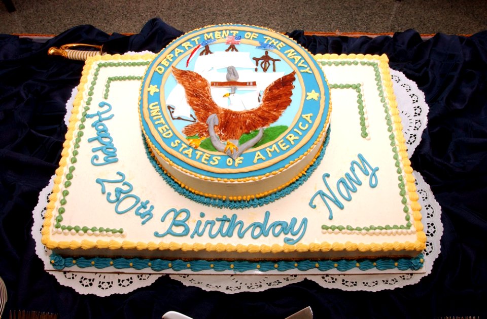 US Navy 051013-N-2568S-001 The U.S. Navy celebrates its 230th birthday in the CNO Portrait Corridor at the Pentagon
