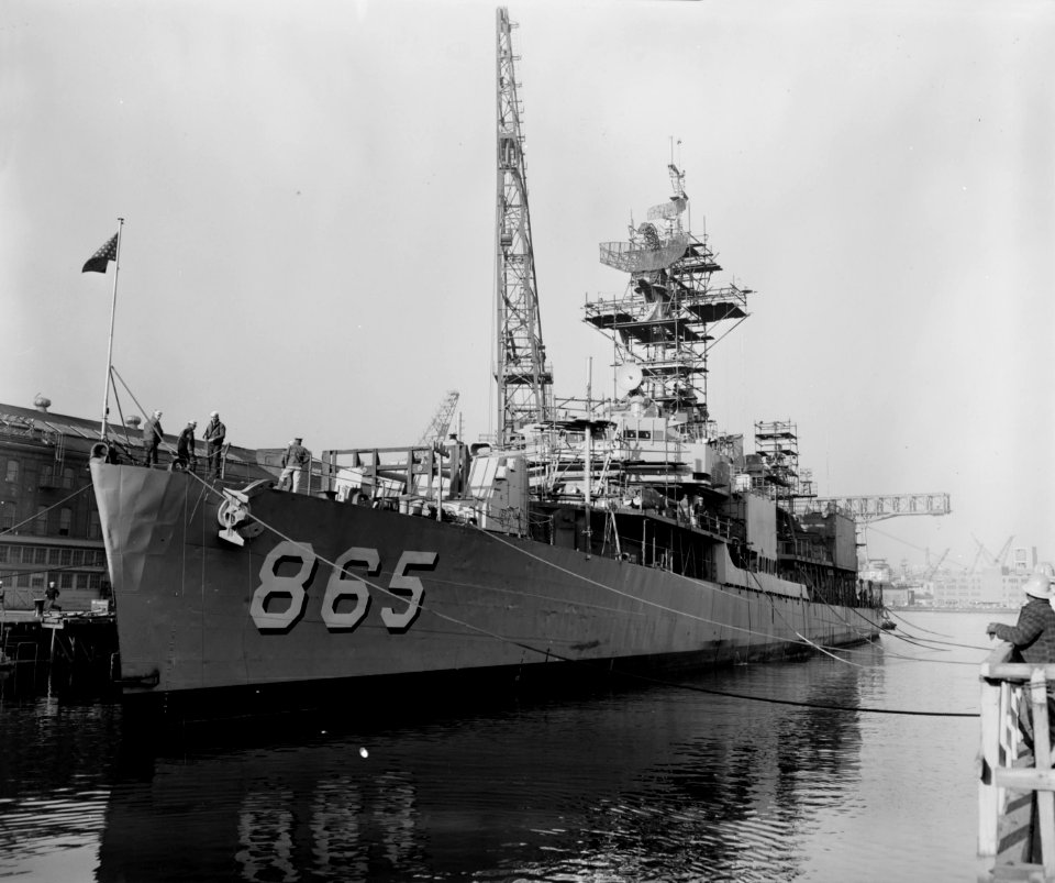 USS Charles R. Ware (DD-865) at the New York Navy Yard c1962