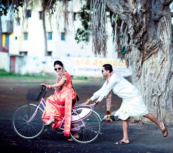 Couple bicycle glasses