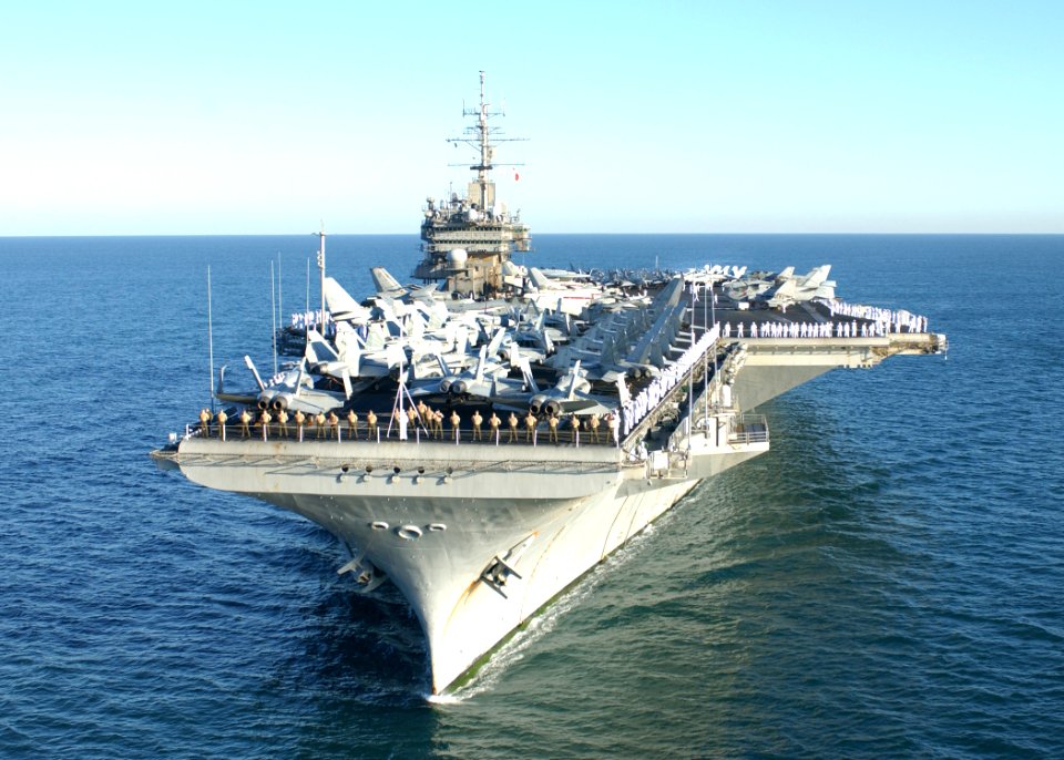 USS Constellation (CV-64) off Perth, Australia, on 29 April 2003