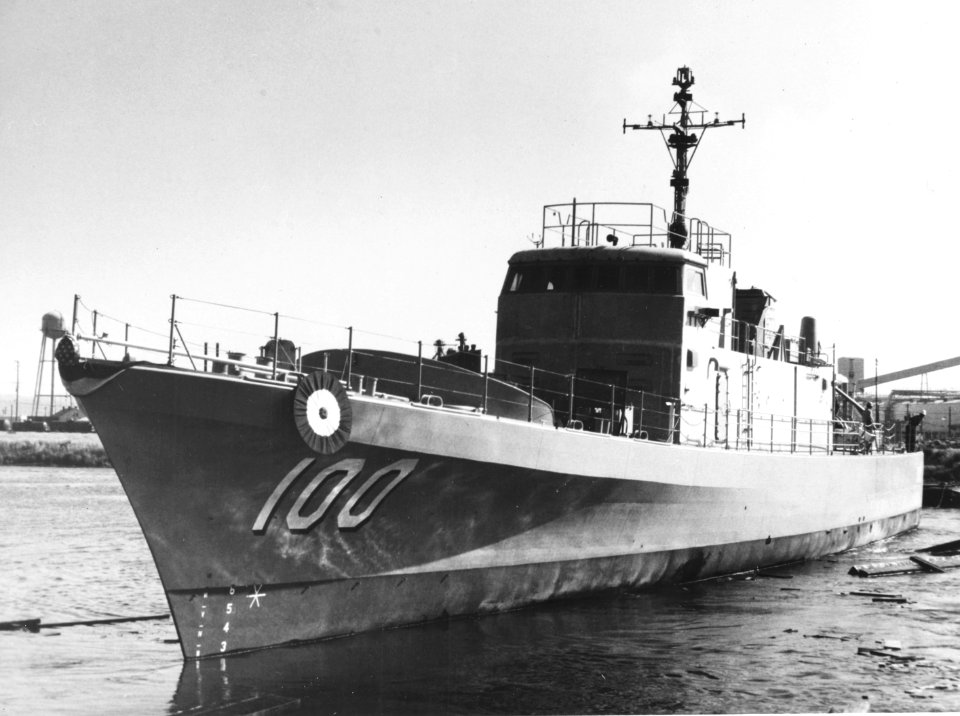 USS Douglas (PG-100) at Tacoma Boatbuilding Company on 19 June 1970