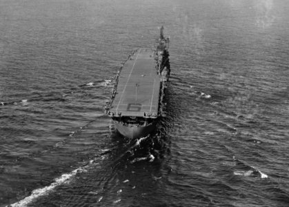 USS Enterprise (CV-6) underway in Puget Sound on 13 September 1945