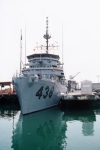 USS Esteem (MSO-438) in port on 1 March 1988 (6443569)