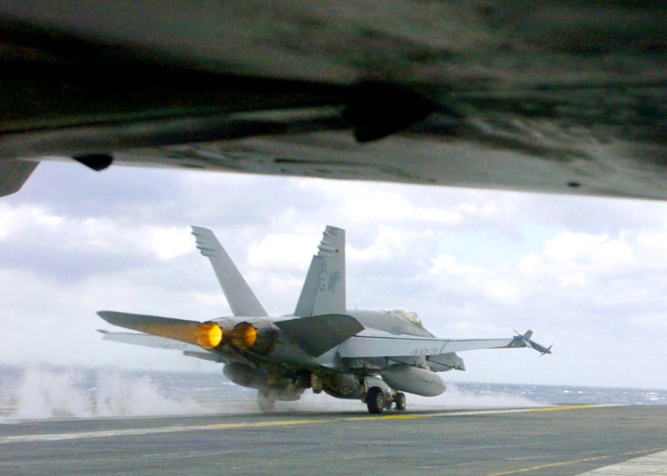 US Navy 060307-N-7359L-001 An F-A-18C Hornet assigned to the Wildcats of Strike Fighter Squadron One Three One (VFA-131)
