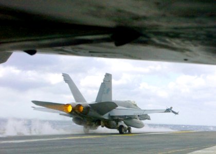US Navy 060307-N-7359L-001 An F-A-18C Hornet assigned to the Wildcats of Strike Fighter Squadron One Three One (VFA-131)