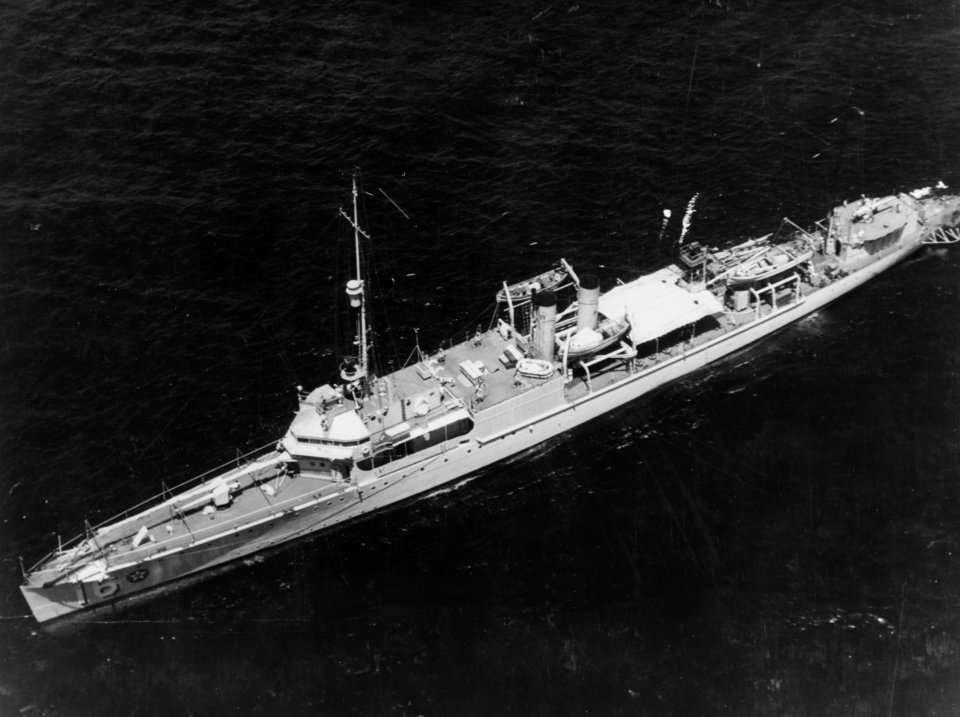USS George E. Badger (AVP-16) underway, circa on 5 September 1940 (80-G-466188)