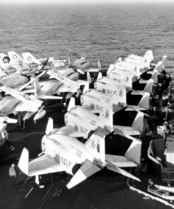 USS Forrestal (CVA-59) flight deck 1974