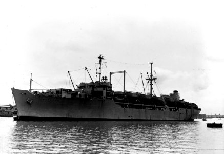 USS General W. M. Black (AP-134) in Saigon, Vietnam, on 1 November 1953 (NH 74116)