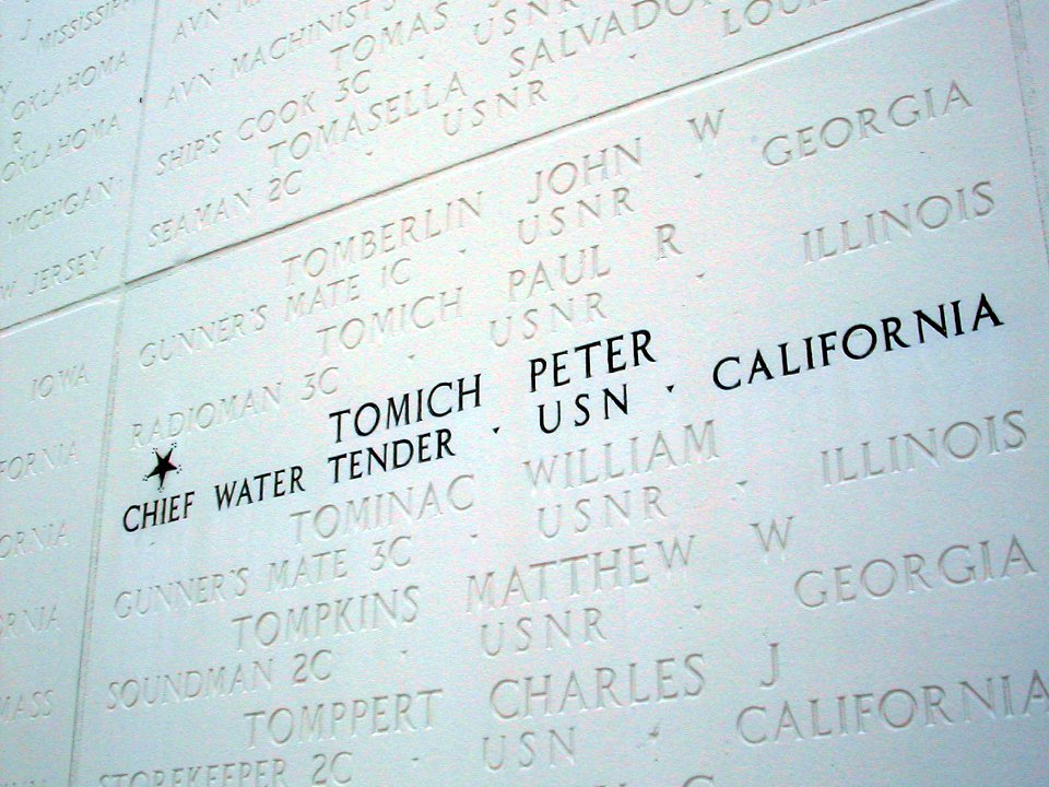 US Navy 060511-N-0000C-001 Commander, U.S. Naval Forces Europe, Adm. Harry Ulrich will present a posthumously awarded Medal of Honor to the family of Chief Watertender Peter Tomich