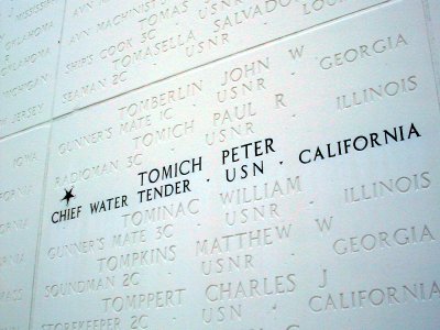 US Navy 060511-N-0000C-001 Commander, U.S. Naval Forces Europe, Adm. Harry Ulrich will present a posthumously awarded Medal of Honor to the family of Chief Watertender Peter Tomich