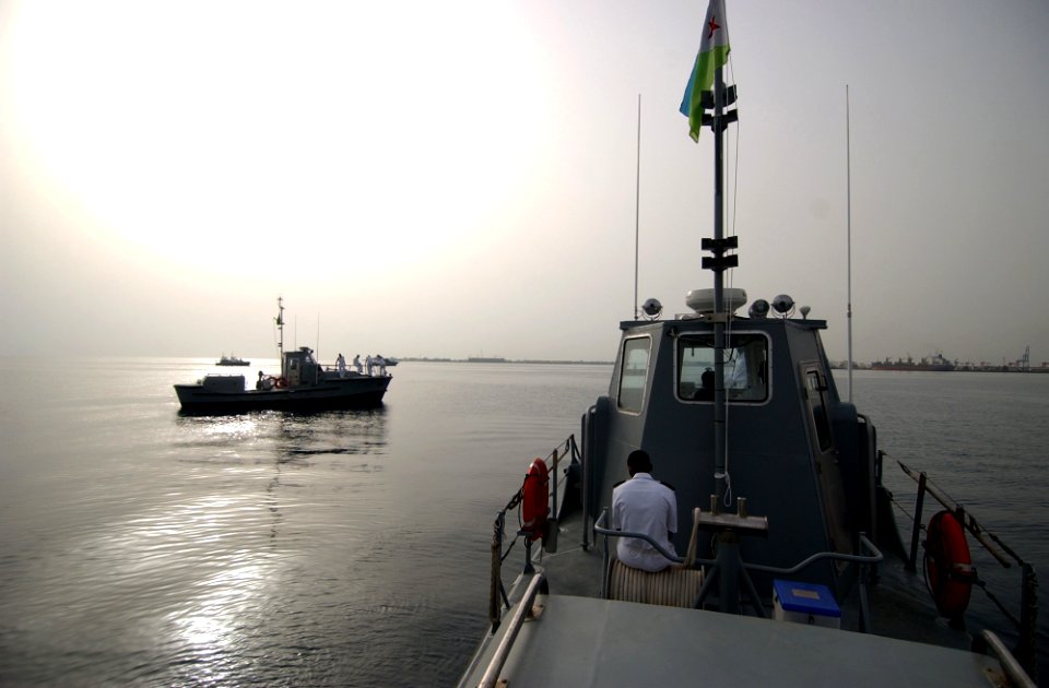 US Navy 060615-N-0411D-014 Djiboutian navy vessels gathered at the port in Djibouti City for a celebration of the newly acquired naval ships