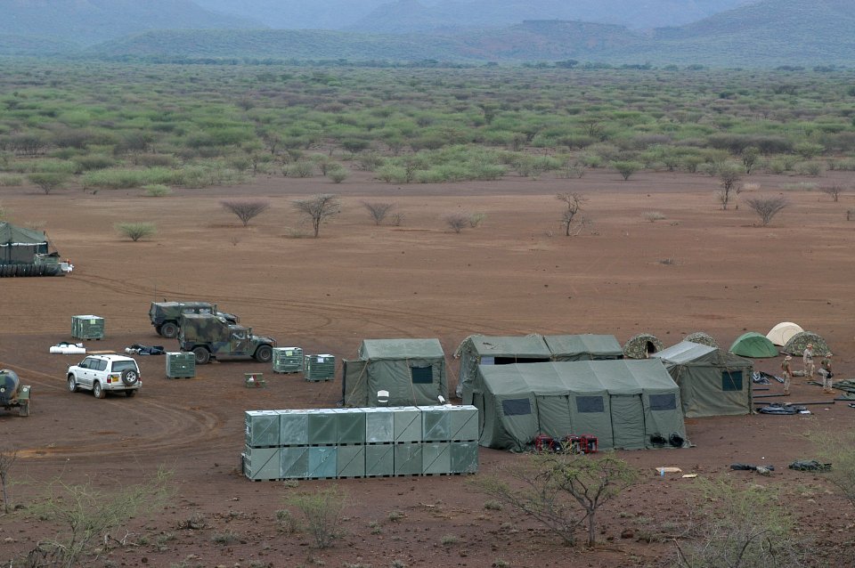 US Navy 060804-N-0411D-016 U.S. Marine Camp Lonestar will house more than 300 U.S. Marines for Natural Fire, a multinational exercise designed to build a united military response to a natural disaster