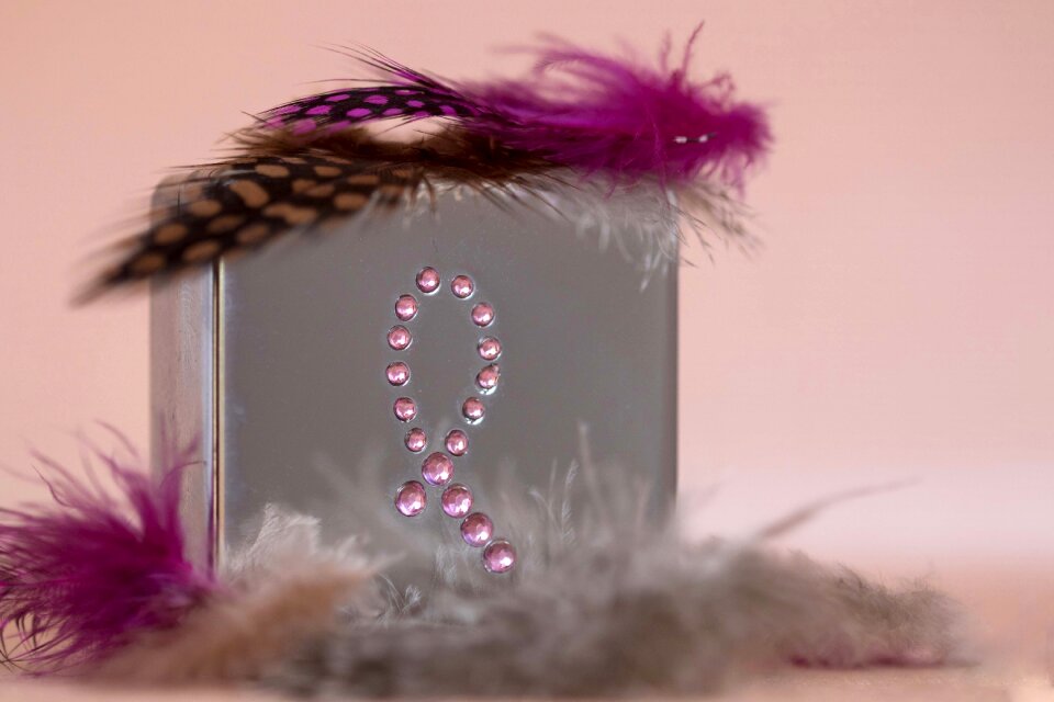 Pink breast cancer ribbon ribbon