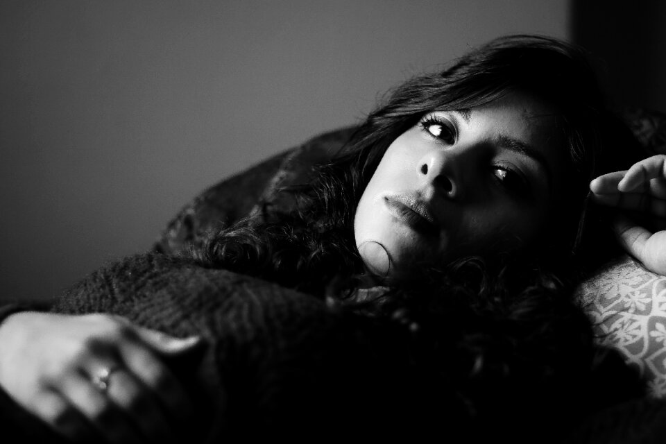 Bed rest black and white