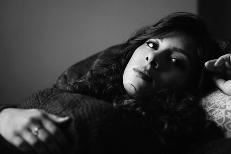 Bed rest black and white