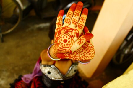 Fashion tattoo mehndi photo