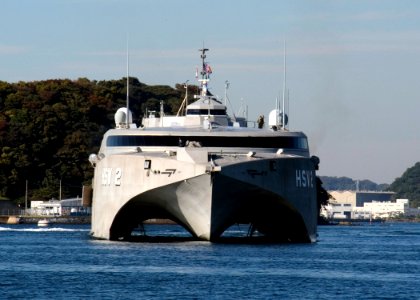 US Navy 061113-N-2716P-001 High Speed Vessel Swift (HSV 2) arrives in Yokosuka, Japan, for a routine port visit