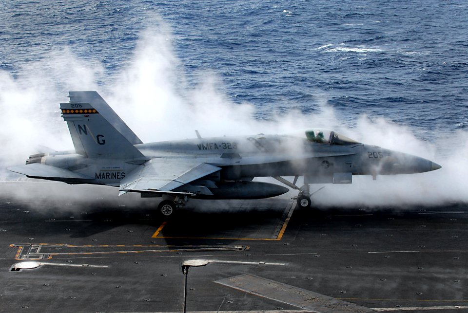US Navy 061114-N-0684R-007 An F-A-18C Hornet from the
