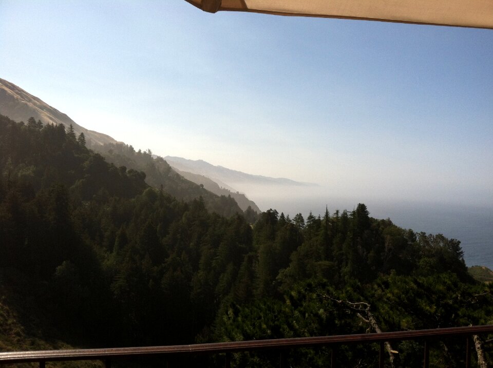 Mountain fog sky