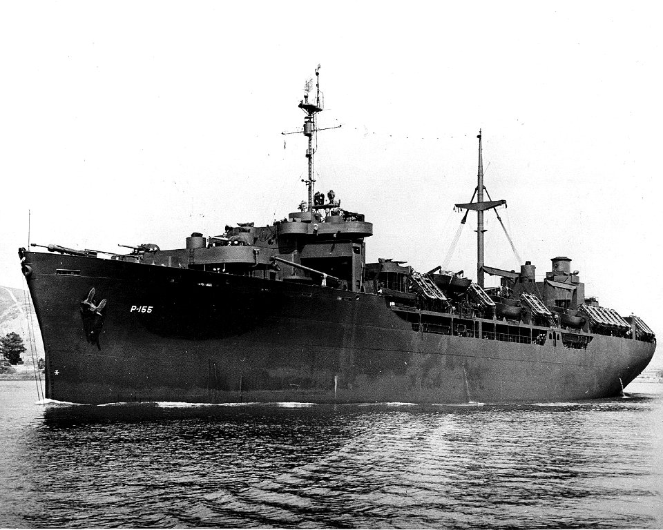 USS General A. W. Brewster (AP-155), circa in 1945