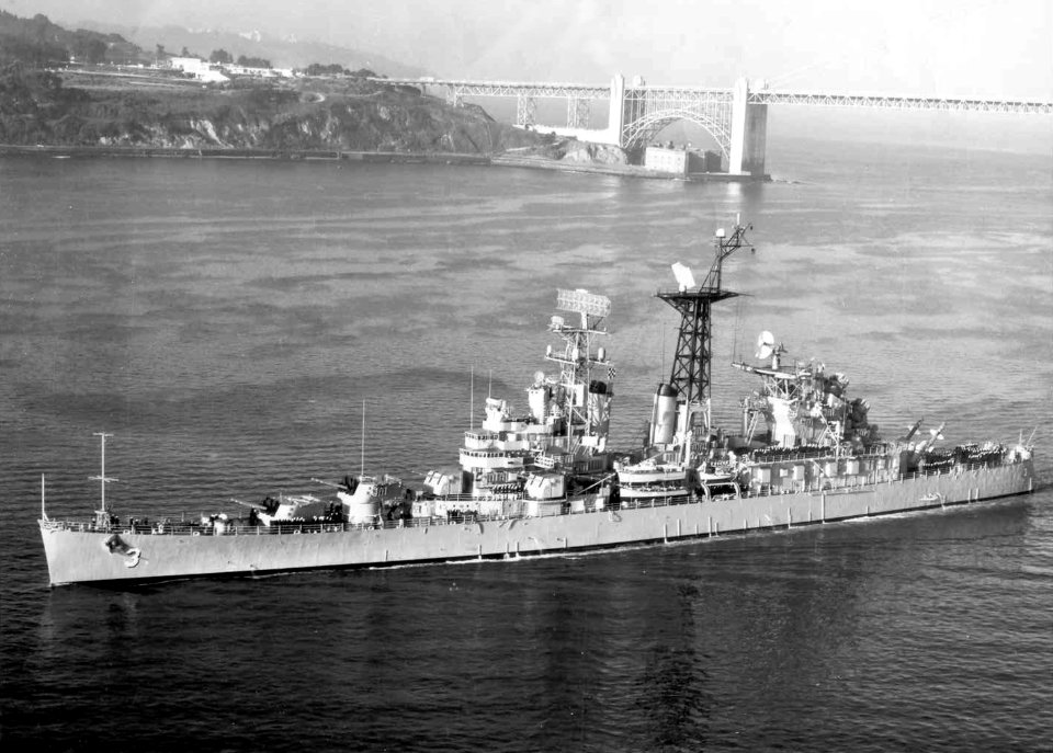 USS Galveston (CLG-3) in San Francisco Bay c1965