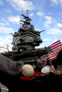 US Navy 061118-N-1831S-052 Sailors assigned to USS Enterprise (CVN 65) return to Naval Station Norfolk following operations in support of the global war on terrorism