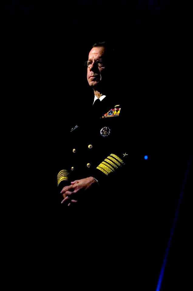 US Navy 061127-N-0696M-228 Chief of Naval Operations (CNO) Adm. Mike Mullen announces the naming of DDG 108 as USS Wayne E. Meyer at a ceremony celebrating the deliverance of the 100th Aegis Weapons System to the Navy