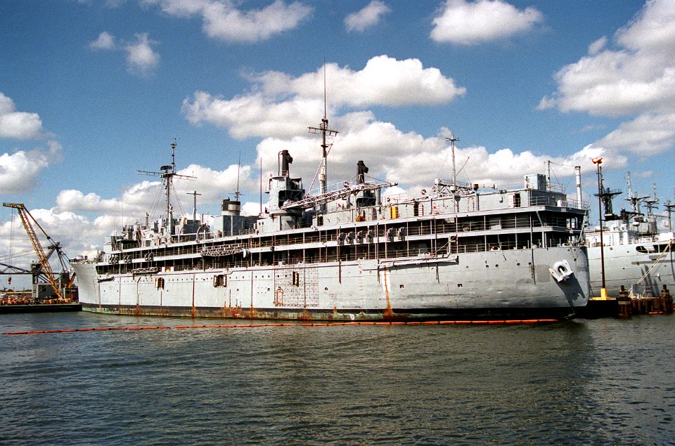 USS Fulton (AS-11) laid up in 1994
