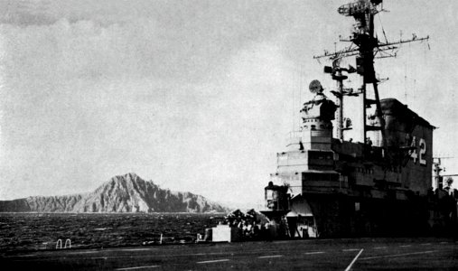 USS Franklin D. Roosevelt (CVA-42) off Cape Horn on 4 February 1954