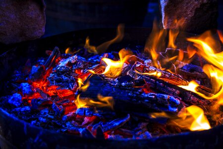Open fire flare-up heat