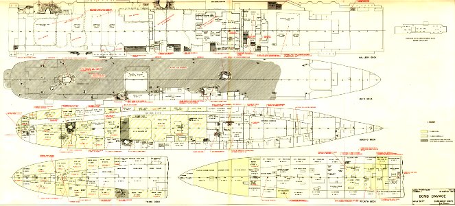 USS Franklin (CV-13) war damage report (02) 19 March 1945
